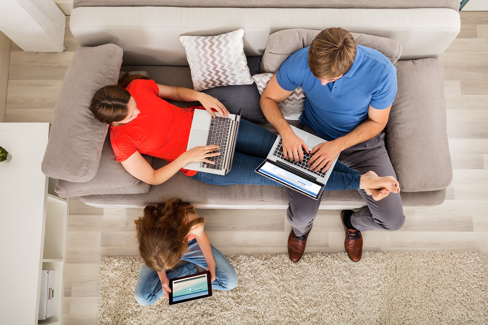 Two Smart TVs side by side.